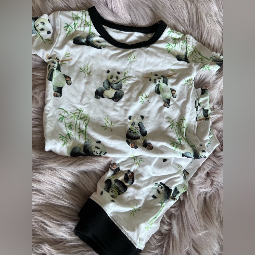 Sleepy Sloth Panda Short Sleeve & Pants Set